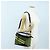Borsa a mano LOEWE Puzzle Bag Small in pelle Verde Tono Oro Auth 167700SM - vista 26