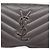 Autre Marque Cartera larga SAINT LAURENT Cassandra de piel gris plata Auth bs37418 Castaño - vista 13