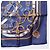 Hermès Pañuelo HERMES Carre 90 Seda Azul Blanco "CAVALCADOUR" Auth ki6864M - vista 10