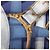 Hermès Pañuelo HERMES Carre 90 Seda Azul Blanco "CAVALCADOUR" Auth ki6864M - vista 14
