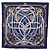 Hermès Pañuelo HERMES Carre 90 Seda Azul Blanco "CAVALCADOUR" Auth ki6864M - vista 15