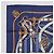 Hermès Pañuelo HERMES Carre 90 Seda Azul Blanco "CAVALCADOUR" Auth ki6864M - vista 2
