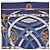 Hermès Pañuelo HERMES Carre 90 Seda Azul Blanco "CAVALCADOUR" Auth ki6864M - vista 3