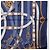 Hermès Pañuelo HERMES Carre 90 Seda Azul Blanco "CAVALCADOUR" Auth ki6864M - vista 7