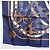 Hermès Pañuelo HERMES Carre 90 Seda Azul Blanco "CAVALCADOUR" Auth ki6864M - vista 8