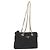 Bolsa de Ombro com Corrente PRADA Nylon Black Gold Auth ar14310A Preto Dourado