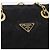 Bolsa de Ombro com Corrente PRADA Nylon Black Gold Auth ar14310A Preto Dourado - vista 14