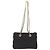 Bolsa de Ombro com Corrente PRADA Nylon Black Gold Auth ar14310A Preto Dourado - vista 3