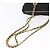 Bolsa de Ombro com Corrente PRADA Nylon Black Gold Auth ar14310A Preto Dourado - vista 7