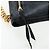 Borsa a tracolla con catena PRADA in pelle nera e oro Auth 202514M Nero D'oro - vista 17