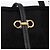 Borsa a mano Salvatore Ferragamo Gancini Nylon Nero Tono Oro Auth BA16145 - vista 15