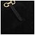 Borsa a mano Salvatore Ferragamo Gancini Nylon Nero Tono Oro Auth BA16145 - vista 16