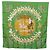 Hermès Foulard HERMES Carre90 "MAN`EGE" Seta Verde Auth bs37309