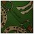 Hermès Foulard HERMES Carre90 "MAN`EGE" Seta Verde Auth bs37309 - vista 13