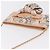 CHANEL Choco Bar Chain Schultertasche Silk Pink Gold CC Auth 206258SAM Golden - Ansicht 6