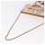 CHANEL Choco Bar Chain Schultertasche Silk Pink Gold CC Auth 206258SAM Golden - Ansicht 7
