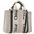 Chloé Borsa Chloe Woody Canvas 2way White Gold Auth ka6339 Bianco D'oro