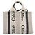 Chloé Borsa Chloe Woody Canvas 2way White Gold Auth ka6339 Bianco D'oro - vista 2