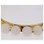 Borsa a mano CHANEL V Stitch in pelle d'agnello Argento Oro CC Auth 206262SAV D'oro - vista 10