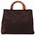 GIVENCHY Hand Bag Velor Brown Auth BA16185A - view 2