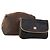 Céline CELINE Macadam Canvas Schultertasche PVC Leather 2 Set Braun Schwarz Auth 202775