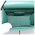 Borsa a tracolla con catena CHANEL V Stitch in pelle d'agnello verde e oro CC Auth 206308SAM D'oro - vista 18
