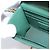 Borsa a tracolla con catena CHANEL V Stitch in pelle d'agnello verde e oro CC Auth 206308SAM D'oro - vista 20