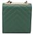 Borsa a tracolla con catena CHANEL V Stitch in pelle d'agnello verde e oro CC Auth 206308SAM D'oro - vista 3