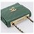 Borsa a tracolla con catena CHANEL V Stitch in pelle d'agnello verde e oro CC Auth 206308SAM D'oro - vista 6