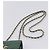 Borsa a tracolla con catena CHANEL V Stitch in pelle d'agnello verde e oro CC Auth 206308SAM D'oro - vista 8
