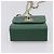 Borsa a tracolla con catena CHANEL V Stitch in pelle d'agnello verde e oro CC Auth 206308SAM D'oro - vista 9