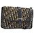 Borsa a tracolla Christian Dior Trotter Canvas Navy Gold Tone Auth bs37239 Blu navy