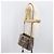 Borsa a Mano PRADA Galleria Safiano 2way Grigio Tono Oro Auth 204854SAV Marrone - vista 32
