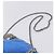 Stella Mc Cartney Borsa Stella MacCartney Chain Falabella Suede Blue Silver 371223 Auth 206343A Argento - vista 10