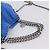 Stella Mc Cartney Borsa Stella MacCartney Chain Falabella Suede Blue Silver 371223 Auth 206343A Argento - vista 7