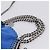 Stella Mc Cartney Borsa Stella MacCartney Chain Falabella Suede Blue Silver 371223 Auth 206343A Argento - vista 8