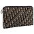 Borsa a Pochette Christian Dior Trotter Canvas Navy Gold Auth ep16080 D'oro Blu navy
