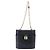 Borsa a mano con catena Christian Dior in pelle nera e oro Auth bs37240 Nero - vista 2
