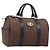 Borsa Boston Burberrys Canvas Gold Brown Auth 206076A Marrone D'oro