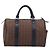 Borsa Boston Burberrys Canvas Gold Brown Auth 206076A Marrone D'oro - vista 3