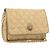 Borsa a tracolla CHANEL Matelasse in rafia beige e oro CC Auth bs37394 D'oro