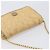 Borsa a tracolla CHANEL Matelasse in rafia beige e oro CC Auth bs37394 D'oro - vista 7