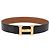 Hermès Cinturón HERMES Cuero Negro Marrón Auth mr2956V Castaño
