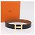 Hermès Cinturón HERMES Cuero Negro Marrón Auth mr2956V Castaño - vista 12
