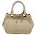 Bolso de mano PRADA de cuero 2way Beige Oro Auth 206241A Dorado - vista 2