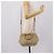 Bolso de mano PRADA de cuero 2way Beige Oro Auth 206241A Dorado - vista 28