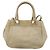 Bolso de mano PRADA de cuero 2way Beige Oro Auth 206241A Dorado - vista 3