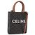Céline Borsa a mano CELINE Triomphe Mini Vertical Cabas PVC 2way Nero Oro Auth ka6309M D'oro