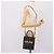 Céline Borsa a mano CELINE Triomphe Mini Vertical Cabas PVC 2way Nero Oro Auth ka6309M D'oro - vista 21