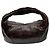Borsa a tracolla hobo Bottega Veneta in pelle di coccodrillo marrone - vista 3